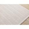 Ellington Cream Herringbone Columns Rug, 5'3