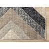 Cora Cream Grey Brown Diamond Design Rug, 5'3