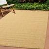 Bristol Reversible Yellow Taupe Rainbow Arch Pattern Rug, 7'10