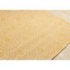Bristol Reversible Yellow Taupe Rainbow Arch Pattern Rug, 7'10