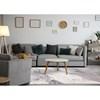 Emory Grey White Marble Design Rug, 6'7