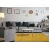 Pascal Yellow Comfort Shag Rug, 3'11