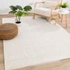 Pascal Cream White Comfort Shag Rug, 6'7