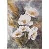 Marisa Green Blue Cream Flower Rug, 5'3