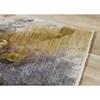 Marisa Green Blue Cream Flower Rug, 5'3