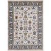 Marisa Cream Modern Tribal Inspired Border Rug, 5'3