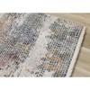 Marisa Distressed Abstract Red Yellow Blue Plush Rug, 5'3