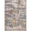 Marisa Distressed Abstract Red Yellow Blue Plush Rug, 7'10