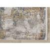 Marisa Distressed Abstract Red Yellow Blue Plush Rug, 7'10
