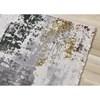 Luca Grey White Red Yellow Green Abstract Design Rug, 5'3