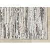 Luca Beige Grey Organic Lines Rug, 5'3