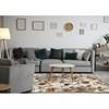 Serene Warm Toned Floral Print Rug, 7'10