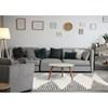 Pascal Cream Grey Inverted Diamond Pattern Rug, 5'3