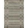Nala Green Cream Striped Rows Pattern Rug, 7'10
