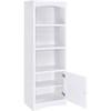 Laughlin 724114 3-shelf Engineered Wood Media Tower - White image 3