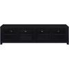 Jupiter 736303-SET 3-piece Entertainment Center 79-inch TV Stand - Black image 5