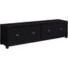 Jupiter 736303-SET 3-piece Entertainment Center 79-inch TV Stand - Black image 7