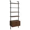 Owens 980074-S3 3-piece 96-inch Wall Mounted Bookshelf Set - Walnut image 3