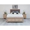 Ombre King Upholstered Panel Bed with Storage (1800-FBST-UP-CH-K) image 2