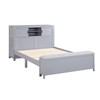Sloane B2024GYBCF-1* Full Bookcase Platform Bed with Hidden Desk, Stool and Storage Bench image 2