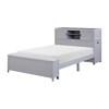Sloane B2024GYBCF-1* Full Bookcase Platform Bed with Hidden Desk, Stool and Storage Bench image 3