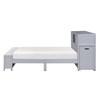 Sloane B2024GYBCF-1* Full Bookcase Platform Bed with Hidden Desk, Stool and Storage Bench image 5