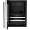 4.8 cu. ft. Undercounter Beverage Center with Glass Door and Wood-Front Racks (KUBL524SSB) image 3