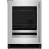4.8 cu. ft. Undercounter Beverage Center with Glass Door and Wood-Front Racks (KUBL524SSB) image 4