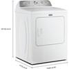 7.0 cu. ft. Electric Dryer with Pet Pro Option (YMED5605RW) image 5
