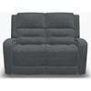 Washington Power Reclining Fabric Loveseat (41067-63-AREZZO-STEEL) image 2