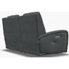 Causeuse inclinable motorisée Washington en tissu avec console (41067-68-AREZZO-STEEL) image 4