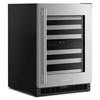 46-Bottle Undercounter Wine Cellar with Full-Extension Metal-Front Racks (KUWR324SSB) image 4