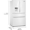 36-inch French 4-Door Refrigerator with Water and Ice Dispensing System (WRMF3636SW) image 8