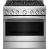 36-inch Slide-in Gas Range with 6 Burners (KFGS936SSS) image 1