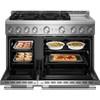 48-inch Freestanding Gas Range with 6 Burners and Griddle (KFGD948SSS) image 2