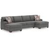 Seyler Lane Fabric Full Sleeper Sectional (4840516/4840571/4840517) image 1