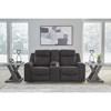 Brysonview Reclining Leather Look Loveseat with Console () image 6