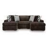 Midnight-Madness Fabric 3 pc Sectional (9810416/9810417/9810446) image 1