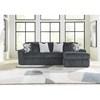 Midnight-Madness Fabric 2 pc Sectional (9810566/9810517) image 2