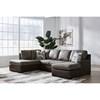 Castille Way Leather Look Queen Sleeper Sectional (PC6270316/PC6270370) image 2
