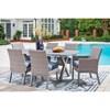 Half Moon Beach PCP418-625 Rectangular Dining Table with Umbrella Option image 9