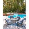 Half Moon Beach PCP418-776 Round Fire Pit Table image 8