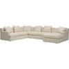 Windsor Fabric 3 pc Sectional (77176-39/77176-14/77176-15-ROWEN-CREAM) image 1