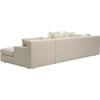 Windsor Fabric 3 pc Sectional (77176-39/77176-14/77176-15-ROWEN-CREAM) image 4