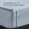 TEMPUR Classic Cotton Sheet Set Sleepy Blue (Split King) image 3