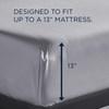 TEMPUR Classic Cotton Sheet Set Sleepy Silver Mist (Split California King) image 3