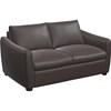 Causeuse fixe Charli en cuir (77743-03-REIN-BRUIN) image 1