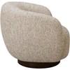 Olie Swivel Fabric Accent Chair (77114-33-DREAMY-COCOA) image 2
