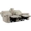 Celeste Power Reclining Fabric Loveseat with Console (9670TP-2PWH) image 3