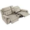 Celeste Power Reclining Fabric Loveseat with Console (9670TP-2PWH) image 4